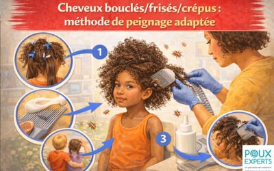 Cheveux bouclés, frisés, crépus : méthode de peignage adaptée