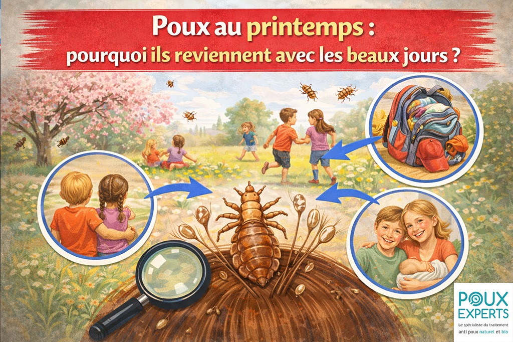 Poux au printemps - pourquoi ils reviennent avec les beaux jours ?